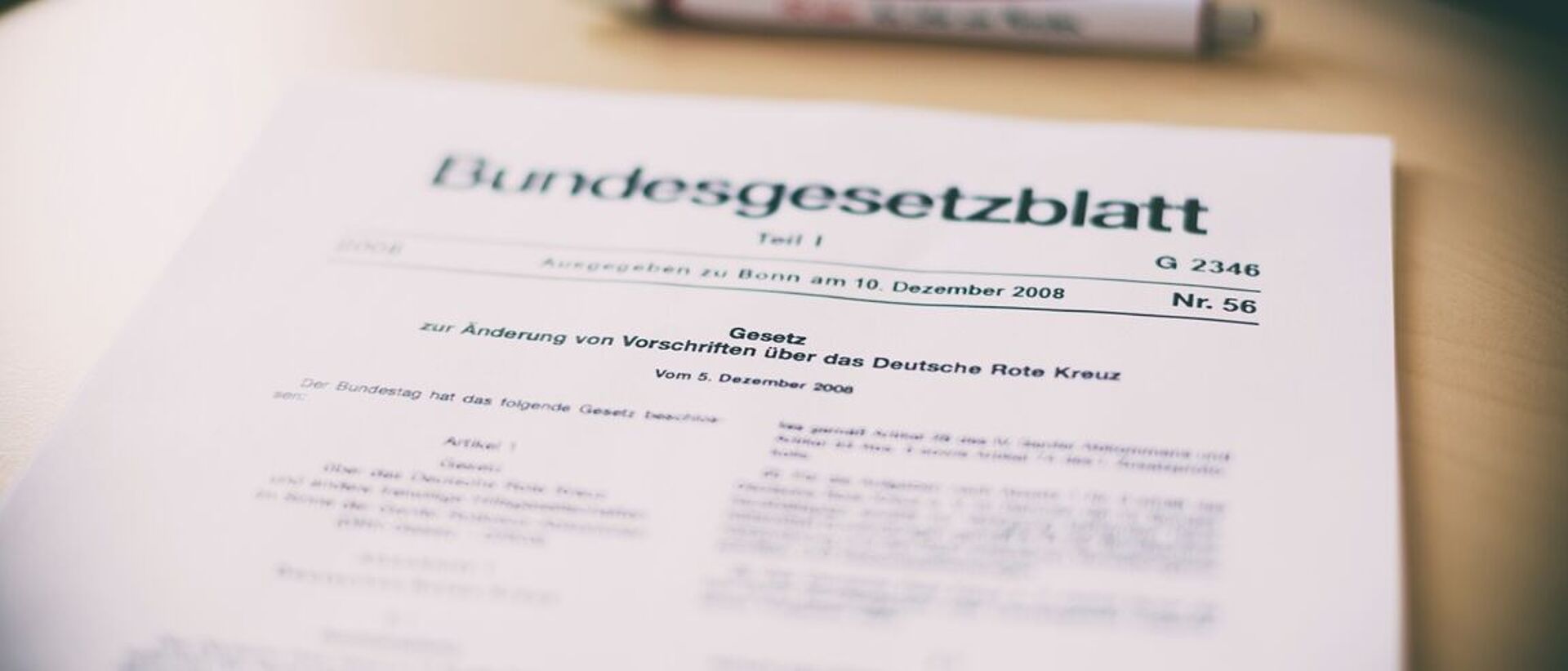 Foto vom DRK Gesetz.