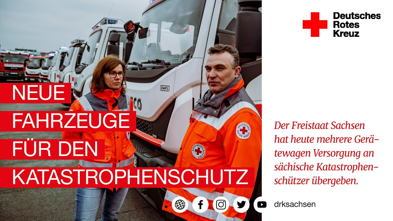 Neue Fahrzeuge für Sachsens Katastrophenschützer
