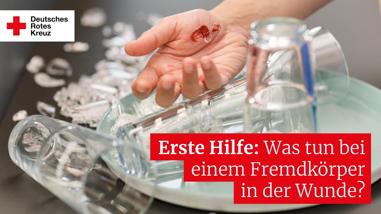 Erste Hilfe: Was tun bei einem Fremdkörper in der Wunde?