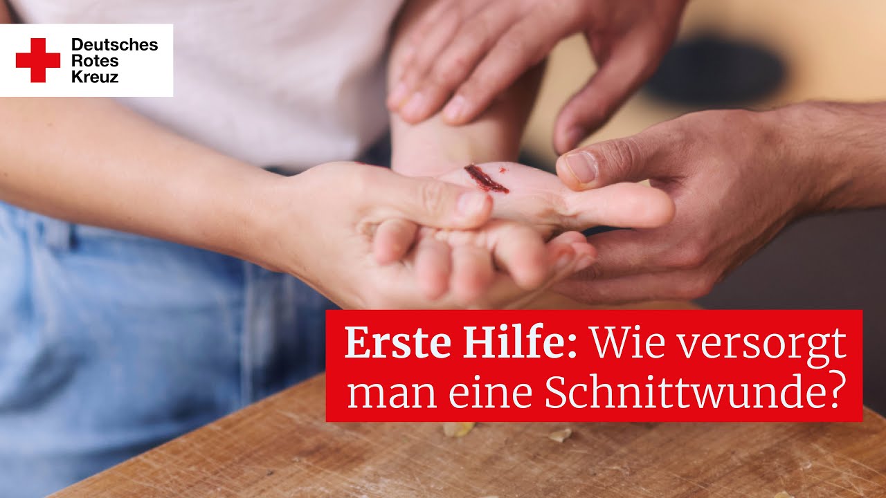 Erste Hilfe: Wie versorgt man eine Schnittwunde?